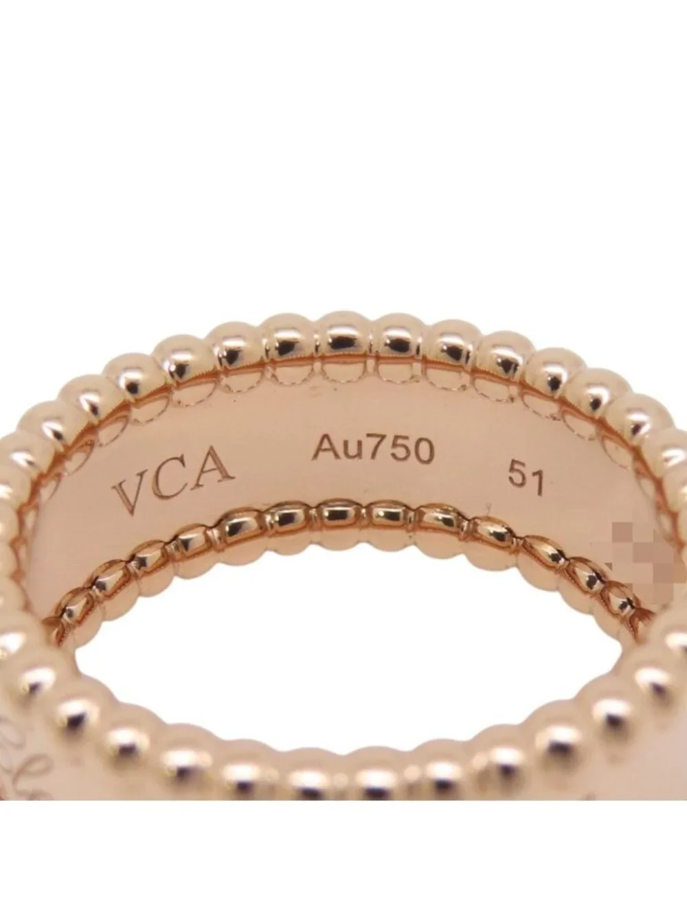 Van Cleef & Arpels Ring Perlee Signature 18k Pink Gold